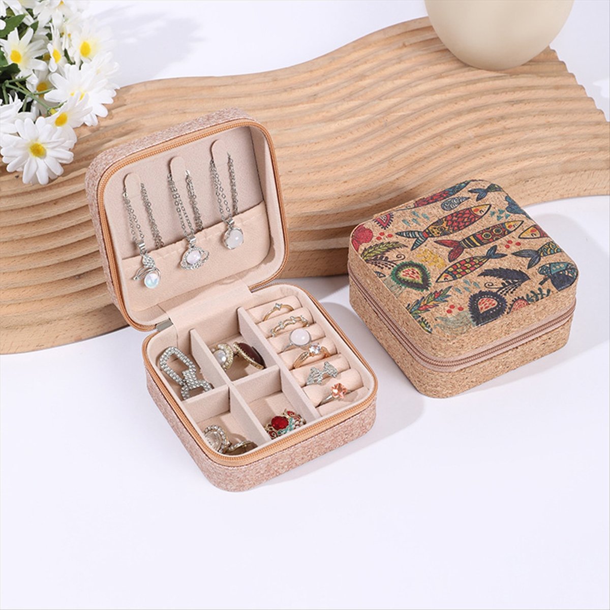 [N84R] 4PCS Vintage Cork Jewel - огляд і ціна Vintage Zipper