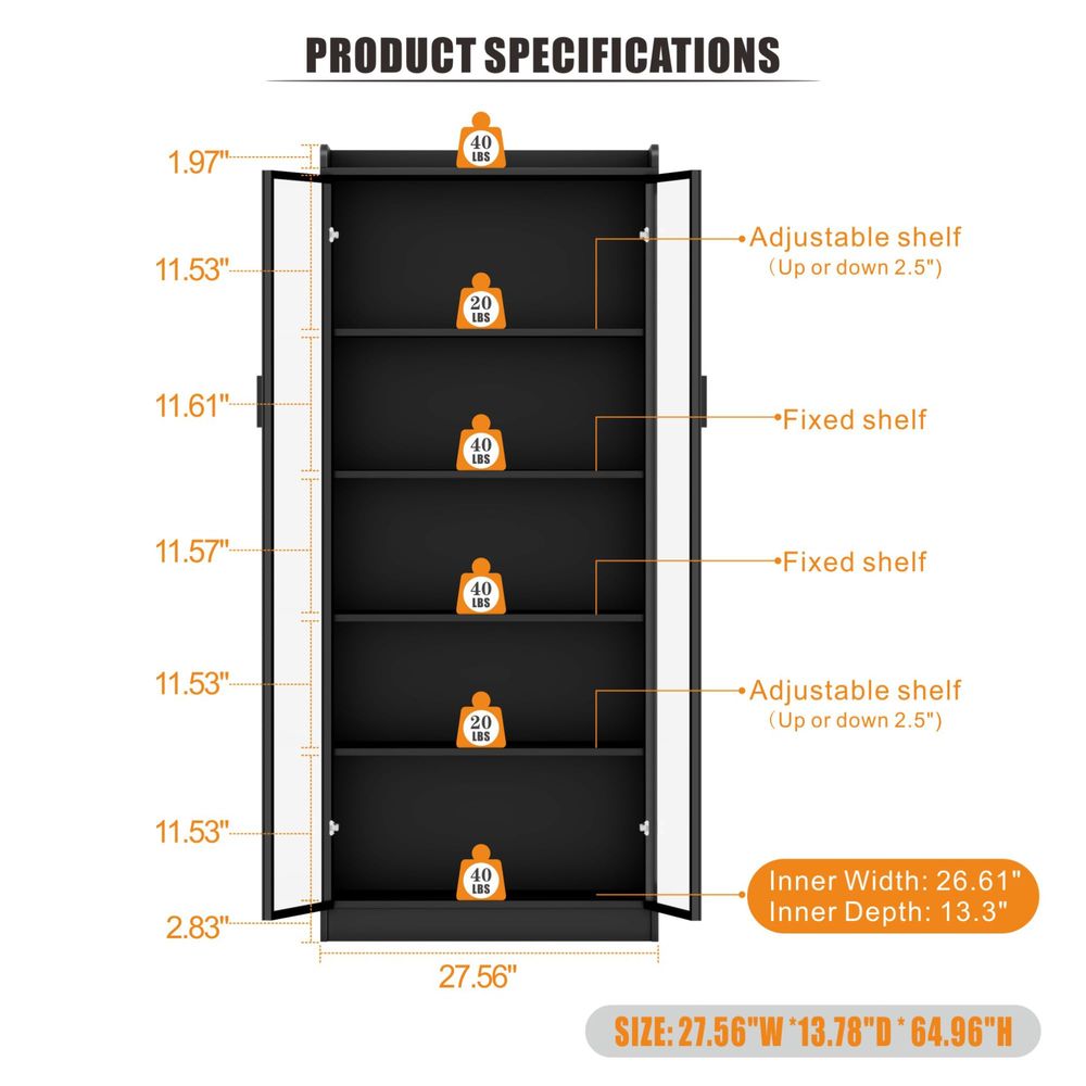 Display Cabinet with Adjustabl - огляд і ціна Collectible & Vintage Dolls For Halloween