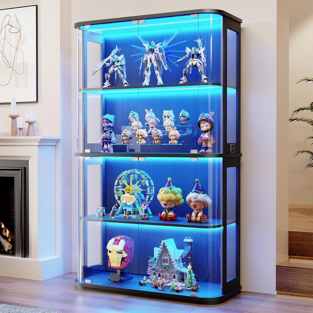 Large Rounded Display Cabinet  - огляд і ціна Collectible & Vintage Dolls For Halloween