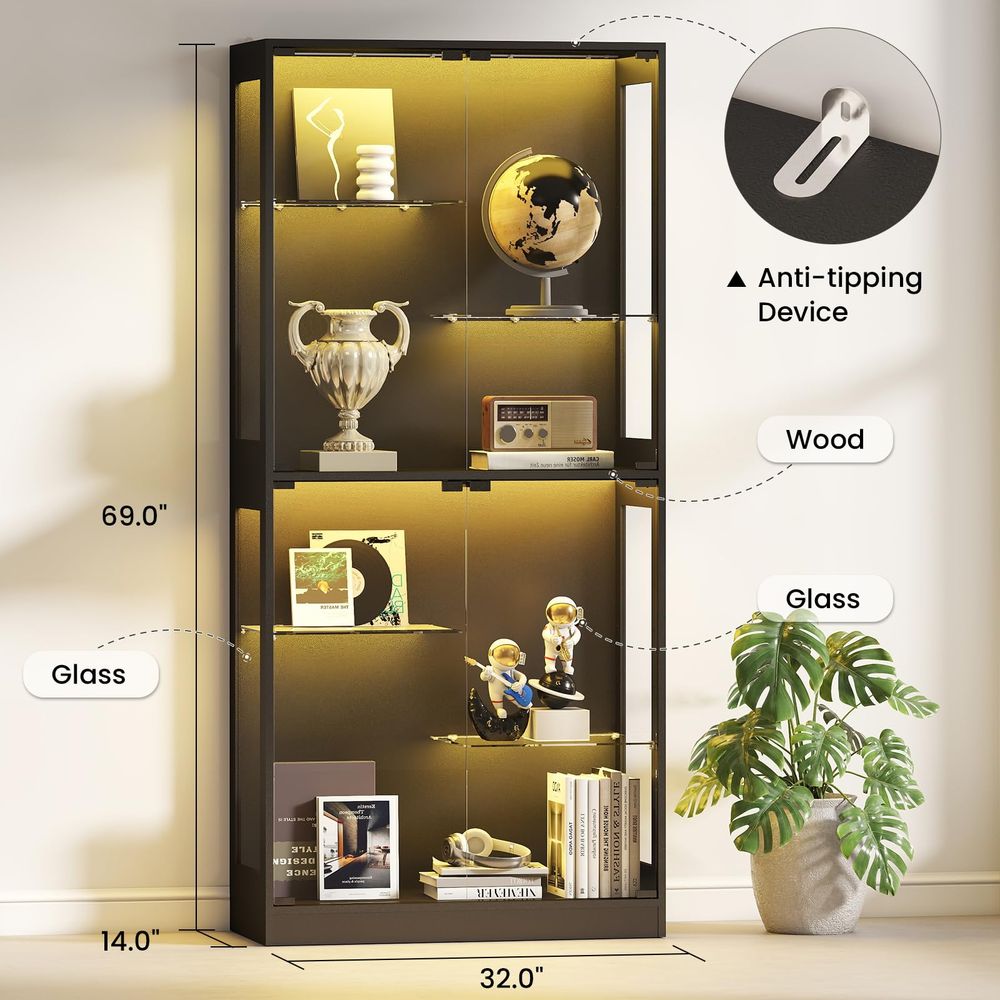 Display Cabinet with Glass Doo - огляд і ціна Collectible & Vintage Dolls For Halloween